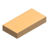 Vuurvaste P4 stenen voor verbrandingskamer VIGAS-ketels. Afmetingen 125 x 40 x 250 mm