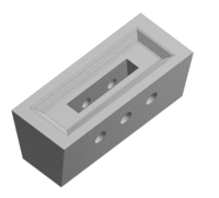 Vuurvast brandersteen (5 gaten) VIGAS 12 DPA, PEL en VIGAS 16
