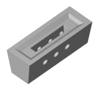 Vuurvaste brandersteen (6 gaten). Geschikt voor VIGAS ketels 25,40,60,80 en 100