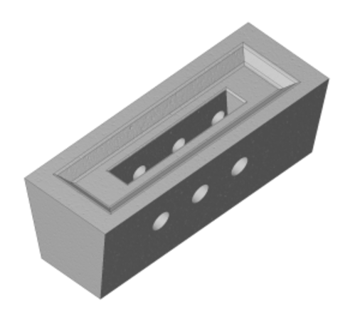 Vuurvaste brandersteen (6 gaten). Geschikt voor VIGAS ketels 25,40,60,80 en 100