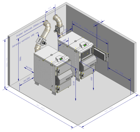 Maatvoering Vigas 60