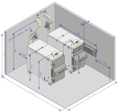 Maatvoeringen Vigas 80 en 100